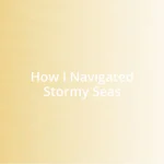 How I Navigated Stormy Seas